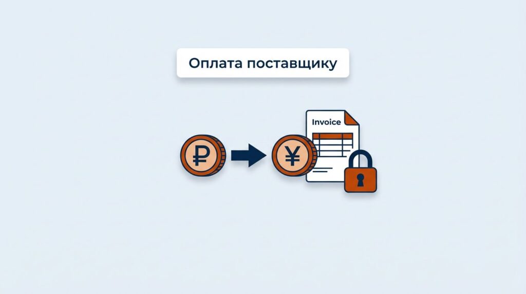 Оплата поставщику в Китае